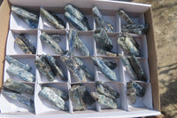 Natural Blue Kyanite Crystal Specimens x 40 From Karoi, Zimbabwe