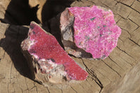 Natural Salrose Cobaltion Dolomite Specimens x 6 From Kakanda, Congo