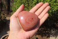 Polished Polychrome Jasper Hearts x 6 From Mahajanga, Madagascar