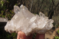 Natural Clear Quartz Clusters x 6 From Ambatofinandrahana, Madagascar