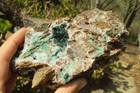 Natural Ball Malachite On Quartz Matrix Specimens x 2 From Kambove, Congo