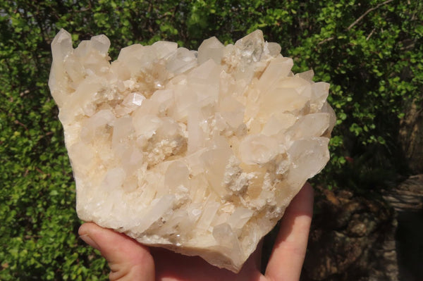 Natural Clear Quartz Clusters x 3 From Ambatofinandrahana, Madagascar