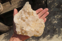 Natural Clear Quartz Clusters x 3 From Ambatofinandrahana, Madagascar