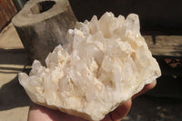 Natural Clear Quartz Clusters x 3 From Ambatofinandrahana, Madagascar