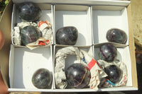 Polished Watermelon Fluorite Free Forms x 8 From Uis, Namibia