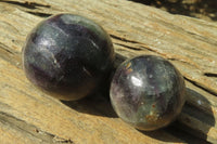 Polished Watermelon Fluorite Free Forms x 8 From Uis, Namibia