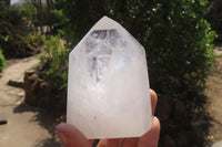 Polished Clear Quartz Points x 6 From Madagascar