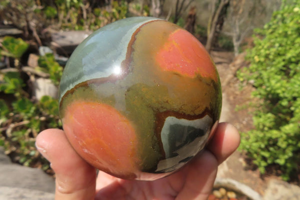 Polished Polychrome Jasper Spheres x 2 From Madagascar