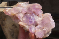 Natural Jacaranda Amethyst Clusters x 3 From Zambia