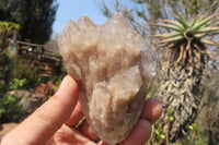 Natural Smokey Quartz Clusters x 6 From Luena, Congo