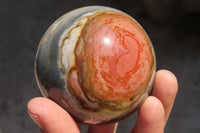 Polished Polychrome Jasper Spheres x 3 From Madagascar