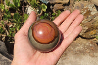 Polished Polychrome Jasper Spheres x 3 From Madagascar