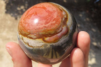 Polished Polychrome Jasper Spheres x 3 From Madagascar