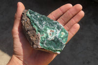 Natural Chrysocolla With Malachite & Salrose Dolomite Specimens x 4 From Congo