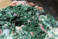 Natural Chrysocolla With Malachite & Salrose Dolomite Specimens x 4 From Congo