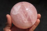 Polished Star Rose Quartz Sphere x 1 From Antsirabe, Madagascar