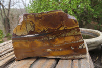 Polished On One Side Nguni Jasper Specimens x 2 From Prieska, South Africa