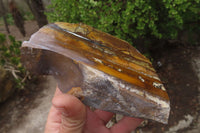 Polished On One Side Nguni Jasper Specimens x 2 From Prieska, South Africa