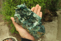 Natural Crystalline Malachite Specimens x 3 From Kasompe, Congo