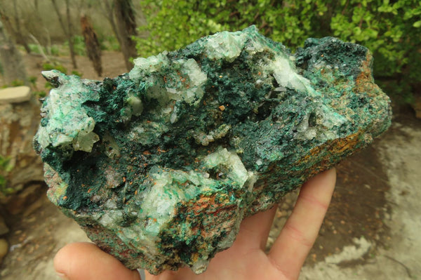 Natural Crystalline Malachite Specimens x 3 From Kasompe, Congo