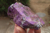 Natural Metallic Purpurite Cobbed Specimens x 6 From Erongo, Namibia