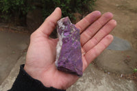 Natural Metallic Purpurite Cobbed Specimens x 6 From Erongo, Namibia