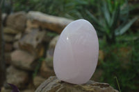 Polished Rose Quartz Standing Free Forms x 3 From Madagascar