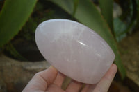 Polished Rose Quartz Standing Free Forms x 3 From Madagascar