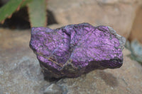 Natural Metallic Purpurite Cobbed Specimens x 5 From Erongo, Namibia