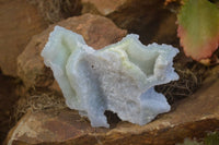 Natural Etched Blue Chalcedony Specimens x 6 From Nsanje, Malawi