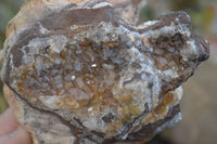 Natural Limonite Quartz Clusters x 4 From Solwezi, Zambia