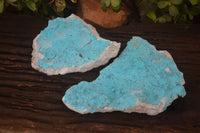 Natural Botryoidal Chrysocolla Specimen x 2 From Kulukuluku, Congo