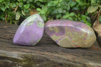 Polished Stichtite Free Forms x 2 From Barberton, South Africa