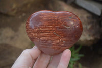 Polished Mixed Selection Of Jasper Hearts x 6 From Madagascar