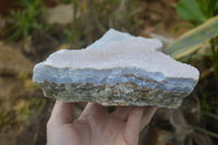 Natural Crystalline Blue Lace Agate Specimen x 1 From Namibia