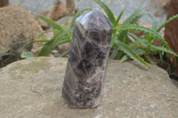 Polished Smokey Chevron Amethyst Point-Prism x 1 From Madagascar