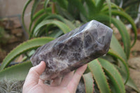 Polished Smokey Chevron Amethyst Point-Prism x 1 From Madagascar