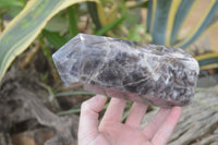 Polished Smokey Chevron Amethyst Point-Prism x 1 From Madagascar