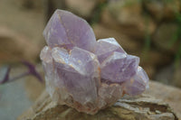 Natural Jacaranda Amethyst Clusters x 6 From Mumbwa, Zambia