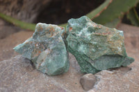 Natural Jade Cobbed Specimens x 24 From Swaziland