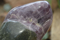 Polished Angelite Anhydrite Standing Free Form x 1 From Madagascar