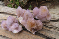 Natural Ametrine Spirit Quartz Clusters x 6 From Boekenhouthoek, South Africa