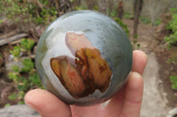 Polished Polychrome Jasper Sphere-Balls x 2 From Madagascar