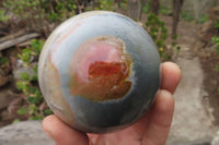 Polished Polychrome Jasper Sphere-Balls x 2 From Madagascar