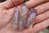 Natural Smokey Amethyst Crystals x 20 From Chiredzi, Zimbabwe