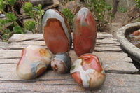 Polished Mixed Polychrome Jasper Items x 5 From Madagascar