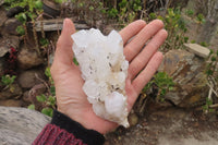 Natural Clear Quartz Clusters x 6 From Madagascar