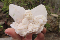 Natural Clear Quartz Clusters x 6 From Madagascar