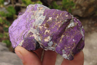 Natural Metallic Purpurite Cobbed Specimens x 6 From Erongo, Namibia