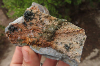 Natural Libethenite Crystals On Dolomite Matrix Specimens x 5 From Shituru, Congo